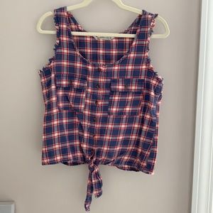 Flannel plaid tank top by Hippie Laundry
